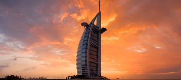 The Burj Al-Arab, a great place to stay when your palace is being renovated.
