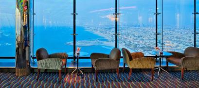 This is an unobstructed view of the coast of Dubai as seen from the Skyview Lounge. I enjoyed this view even more than the view from the Burj Khalifa, since we were out past the coastline.