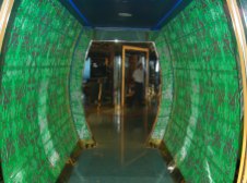 Before entering the Skyview Lounge, guests walk through this tunnel. I'm not sure about the significance, other than it's jaw-droppingly cool and makes you feel like your stepping into another dimension.